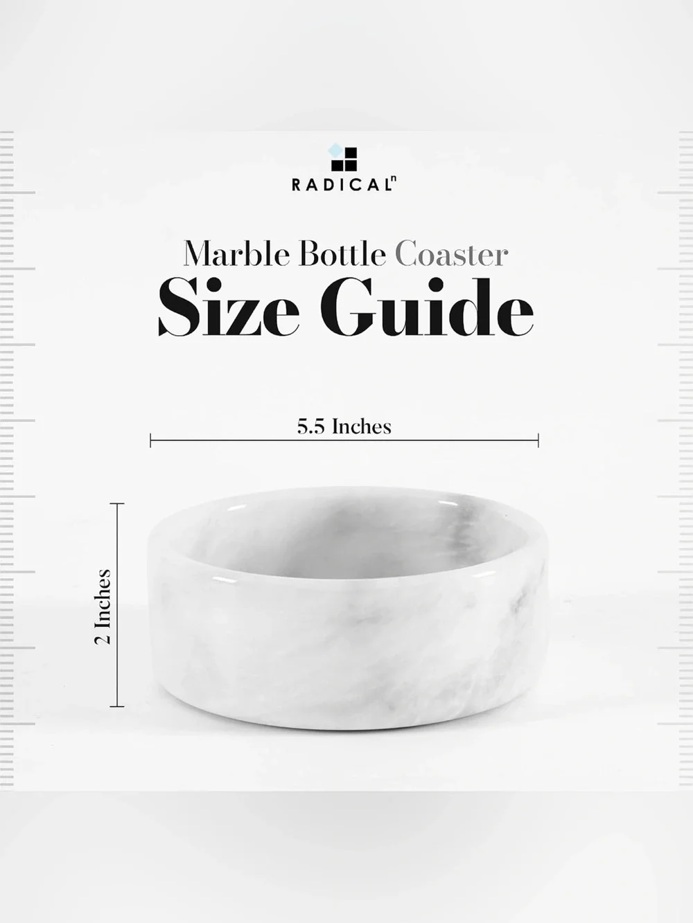 Radicaln Marble Wine Bottle Coaster